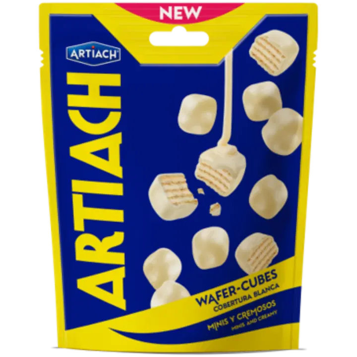 Artiach 110g Cubes valkosuklaavohveli