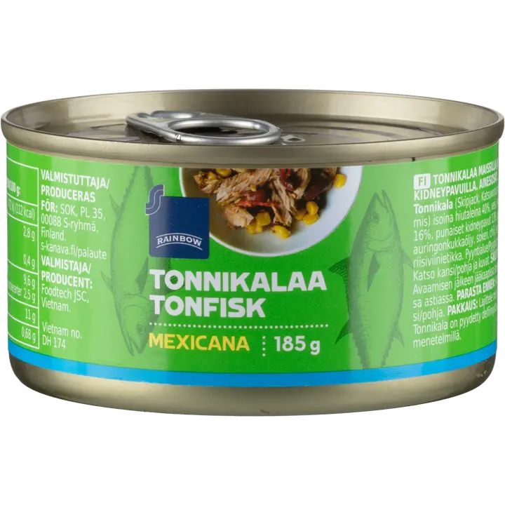 Tuunikala köögiviljadega Mexicana 185/135 g