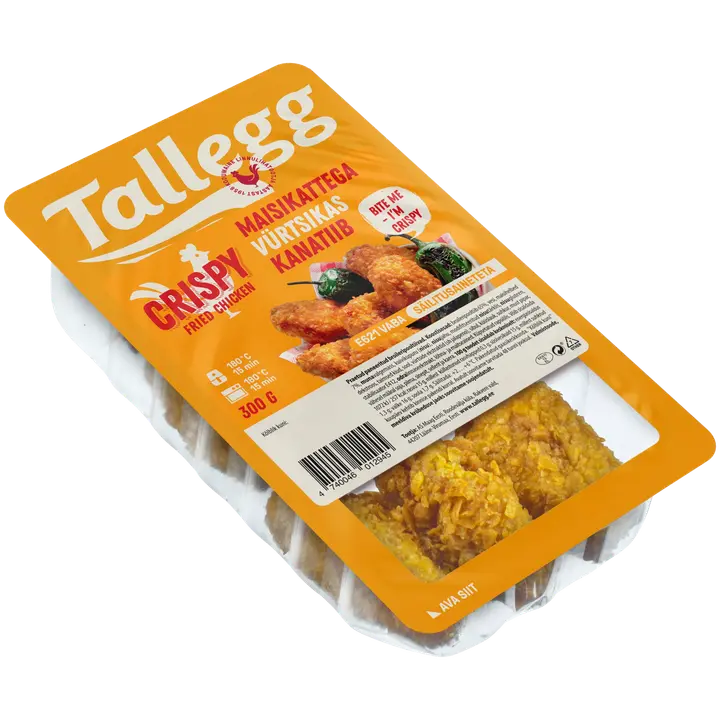 Tallegg Maisikattega Vürtsikas Kanatiib 300 G