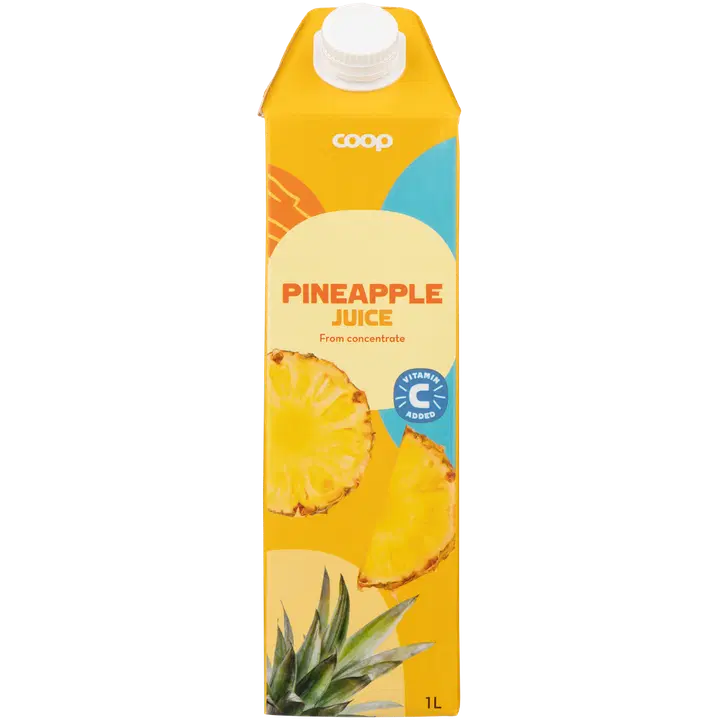 Coop ananastäysmehu 1l