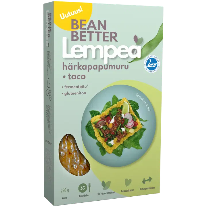 Bean Better Lempeä Taco Muru Fermentoitu härkäpapu