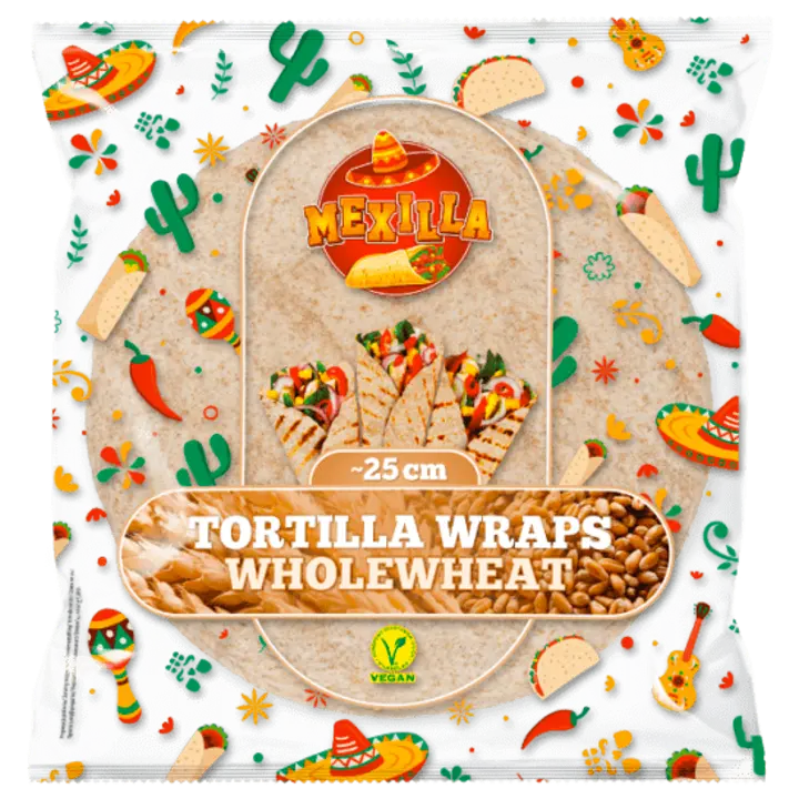 Mexilla täisteratortilja 25cm 25cm 60g*4tk vegan