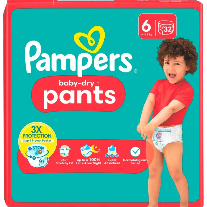 Pampers Baby Dry Pants S6 15+ kg 32kpl housuvaippa