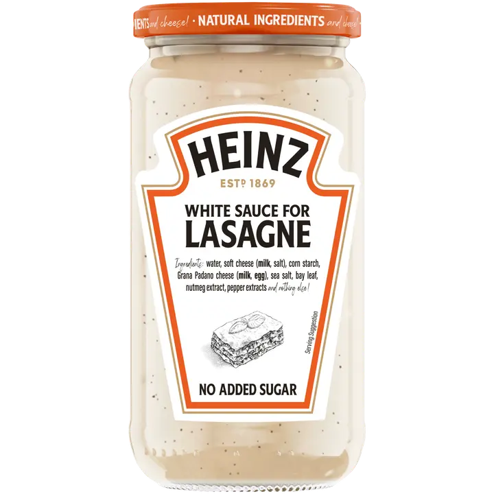 Heinz valkokastike lasagnelle 470g