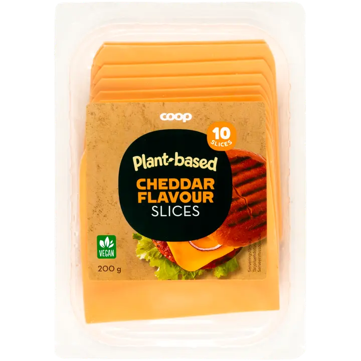 Coop Vegan Cheddar style viipale 200 g
