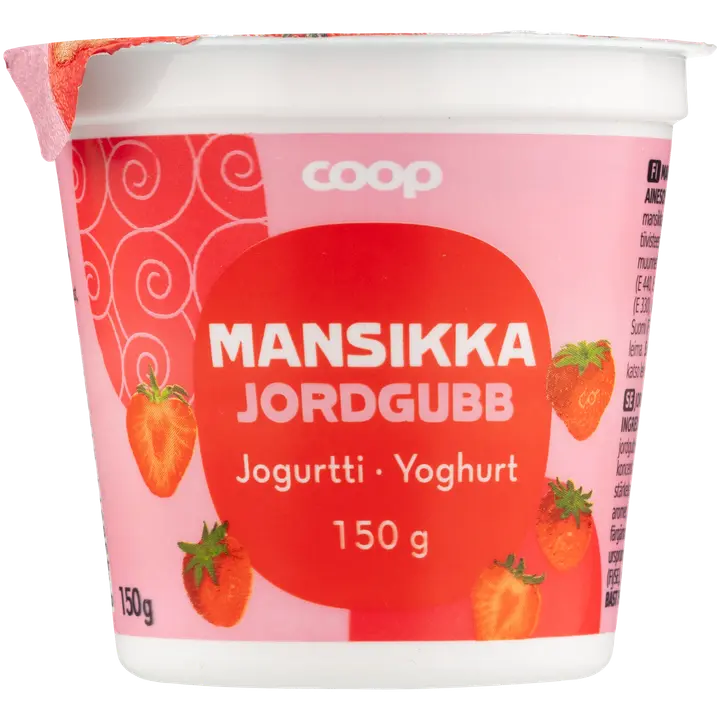 Coop maasikajogurt 150g
