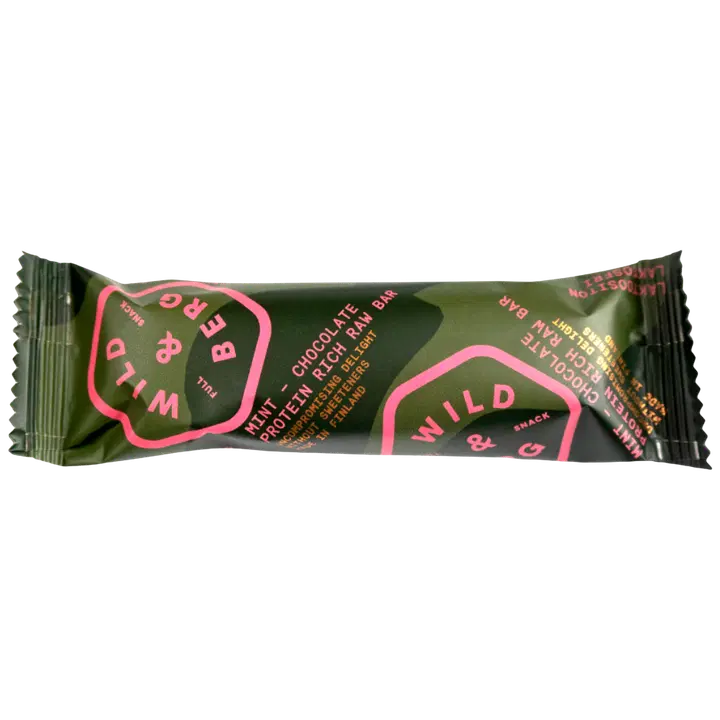 Wild&Berg proteiinirikas täysvälipala minttu-suklaa 40 g