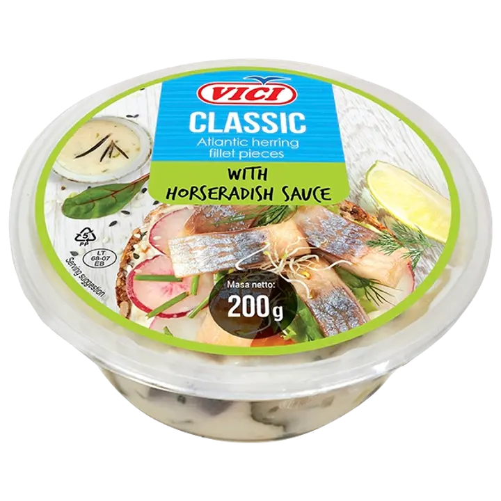 Vici Heeringafil Tükid Mädarõikakastmes 200G