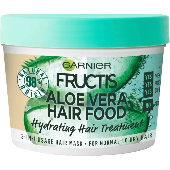 Garnier Fructis Hair Food Aloe Vera hiusnaamio normaaleille ja kuiville hiuksille 390ml