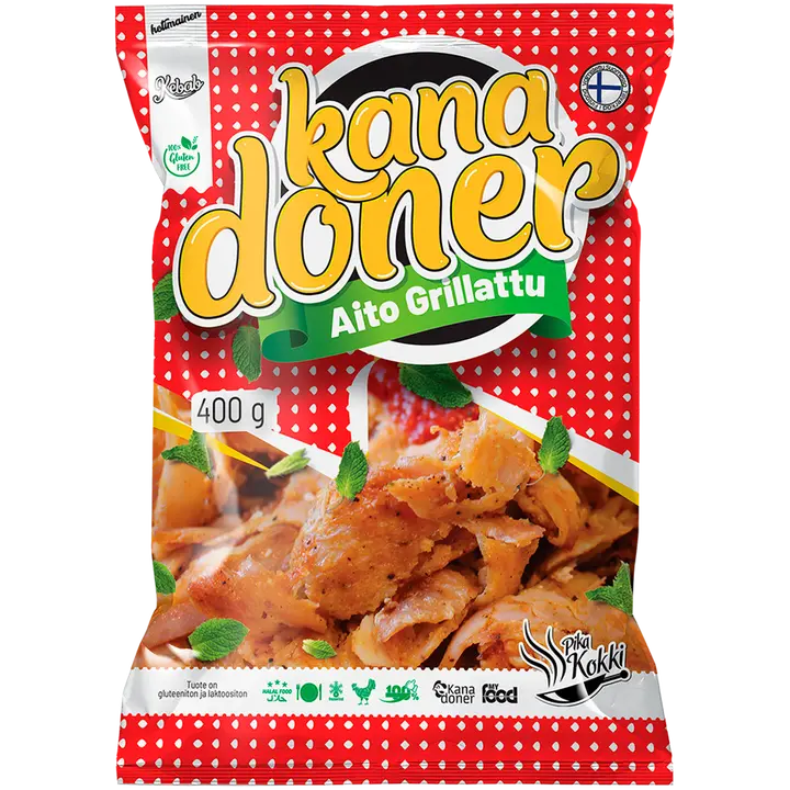 Pikakokki Aito Grillattu Kana Döner
