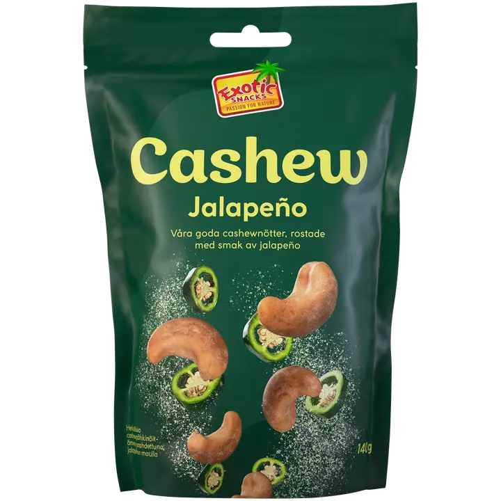 Exotic Snacks Cashew Jalapeño 140g