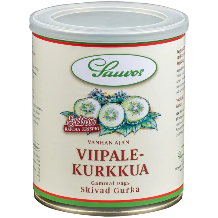 Sauvon 850/460 g makeassa mausteliemessä Vanhan Ajan Viipalekurkkua