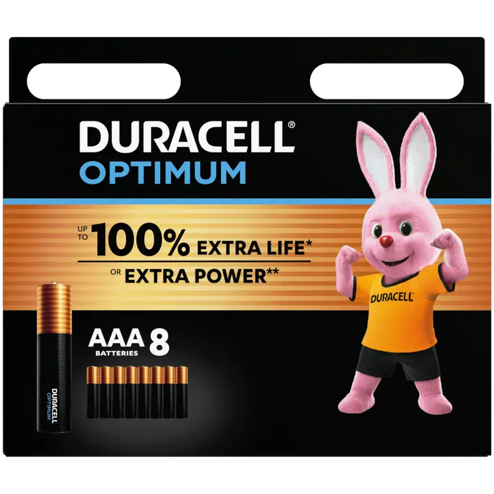 Duracell 8kpl Optimum AAA