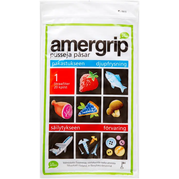 AMERGRIP 20KPL/1L GREEN PE PUSSI