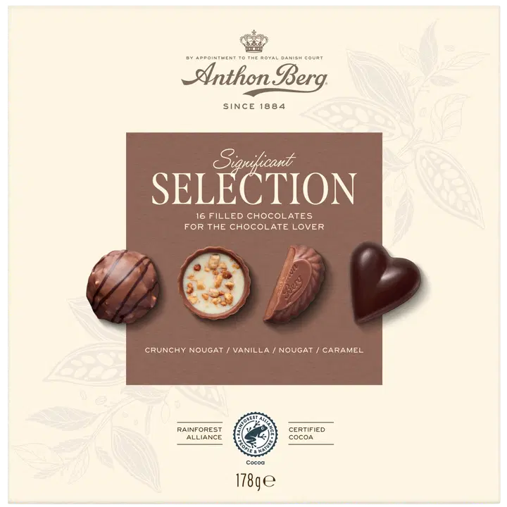 Anthon Berg šokolaadikompvekid, pralinee assortii 178g