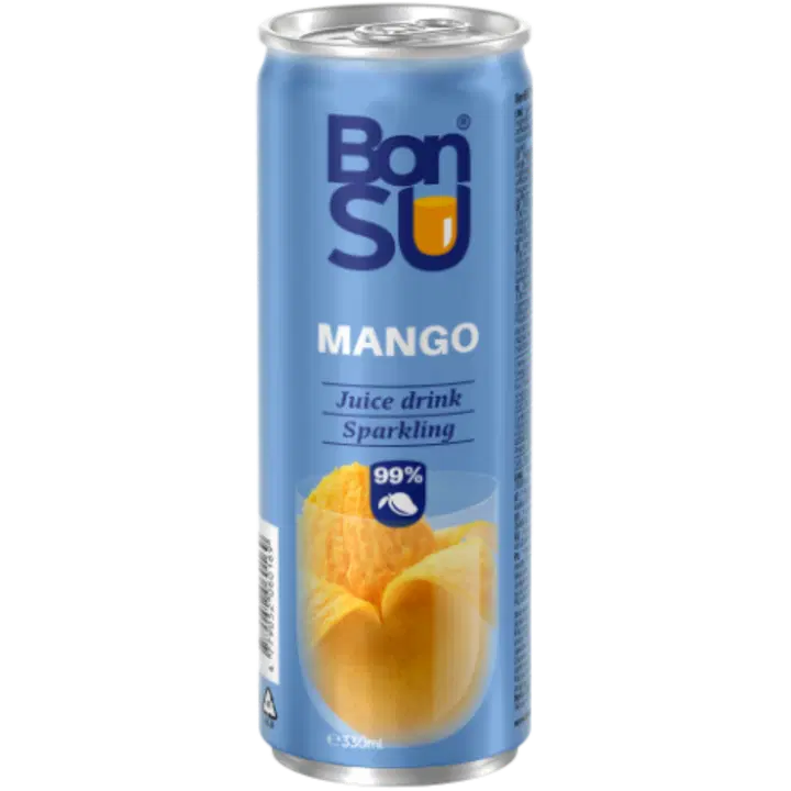 BONSU Gaseeritud mangomahl 99% 330 ml