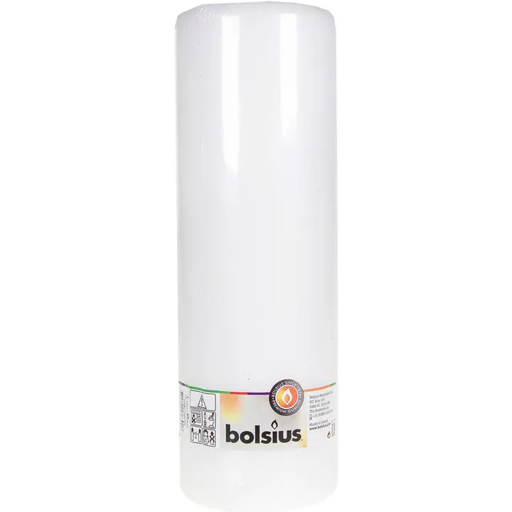 Bolsius lauaküünal 100x300mm valge