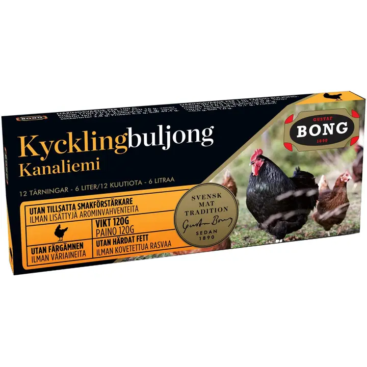 Bong kanaliemikuutiot 12-pack 120g