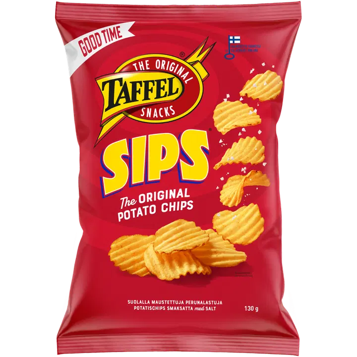 Taffel Sips saltade chips 130g