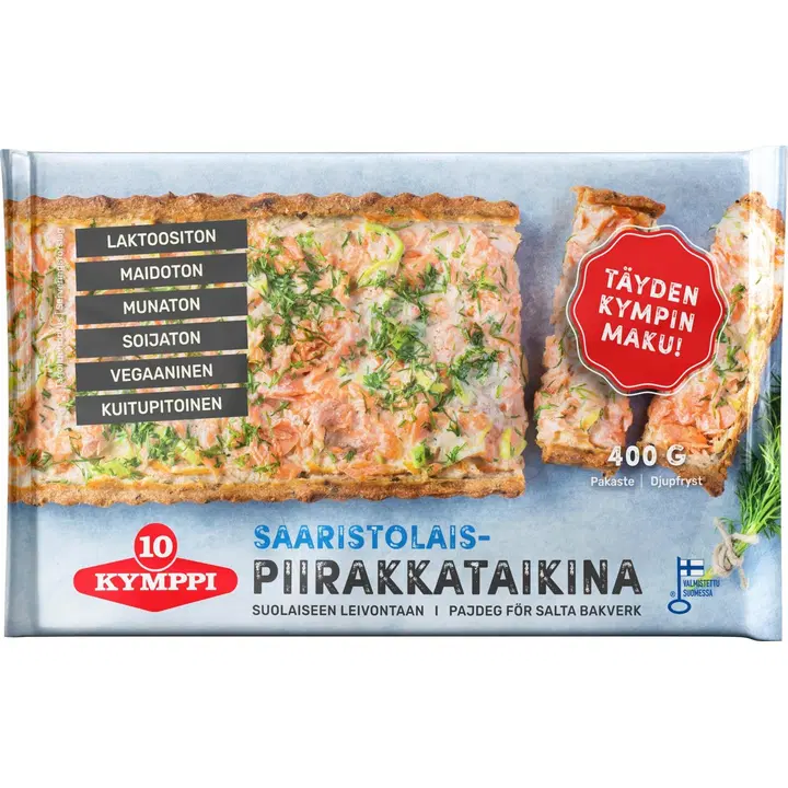 Kymppi Saaristolaispiirakkataikina 400 g, pakaste