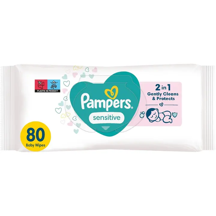 Pampers 80kpl Sensitive Baby Wipes puhdistuspyyhe