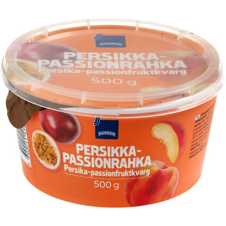 Rainbow 500g persikka-passionrahka 3,5%