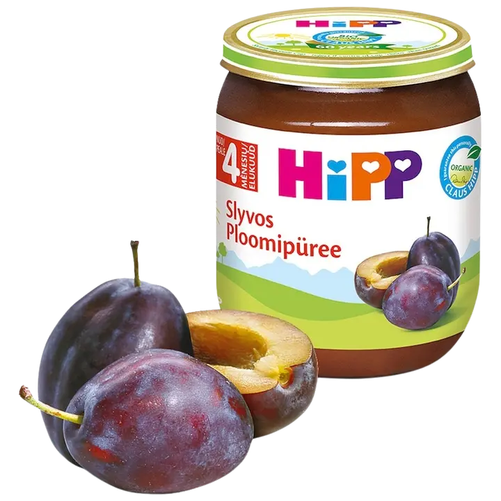 Hipp ploomipüree 125 g, alates 4-elukuust, gluteenivaba