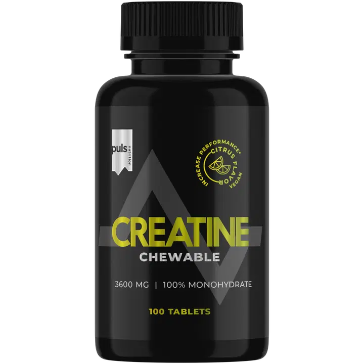 PULS Creatine pureskeltava Sitrus 100 tablettia