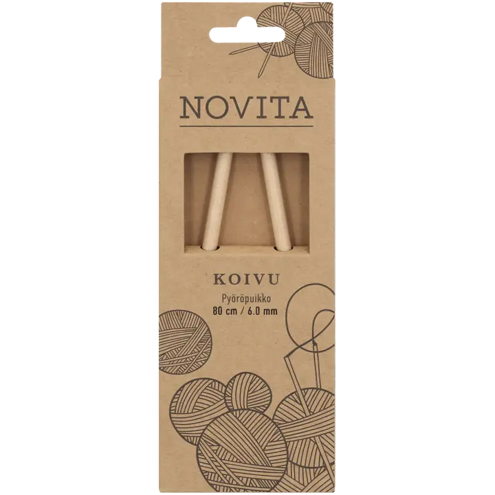 Novita Pyöröpuikko koivu 80cm - 6mm