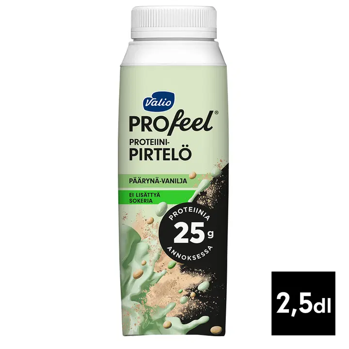 Valio PROfeel® proteiinipirtelö 2,5 dl päärynä-vanilja laktoositon
