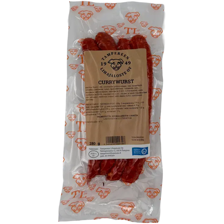 Tampereen Lihajaloste Currywurst 280 g