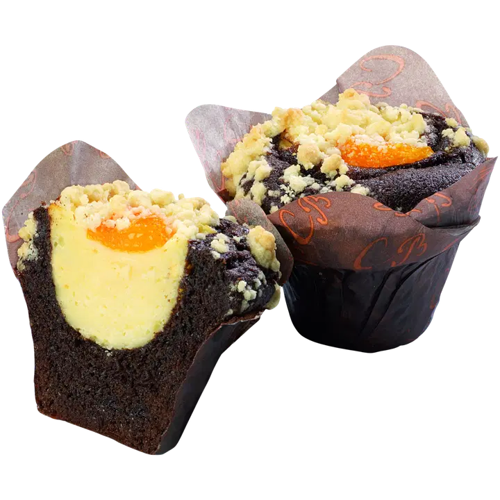 Suklaa-juustokakkumuffinssi