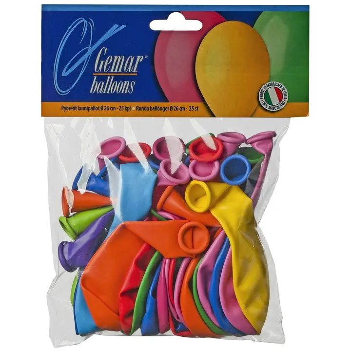 Ilmapallo värisekoitus 25 kpl