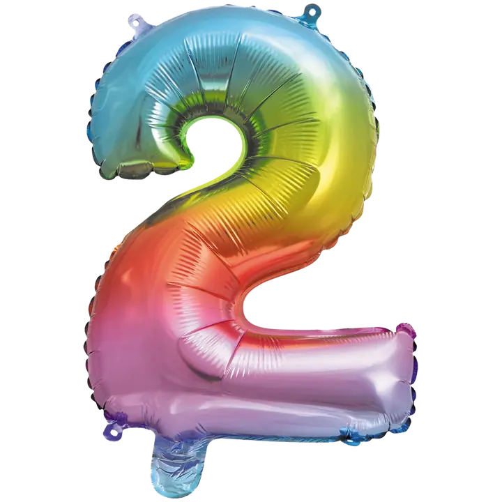 Decorata Party foliopallo Rainbow 35 cm No. 2