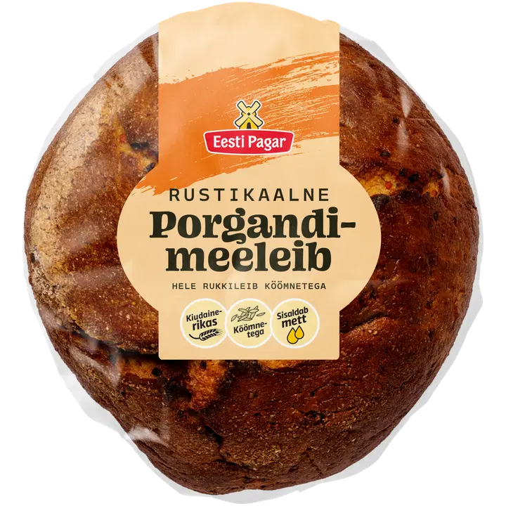 Eesti Pagar Rustikaalne Porgandi-meeleib köömnetega 500 g
