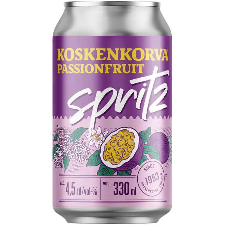 Koskenkorva Spiritz Passionfruit 4,5% 33cl CAN
