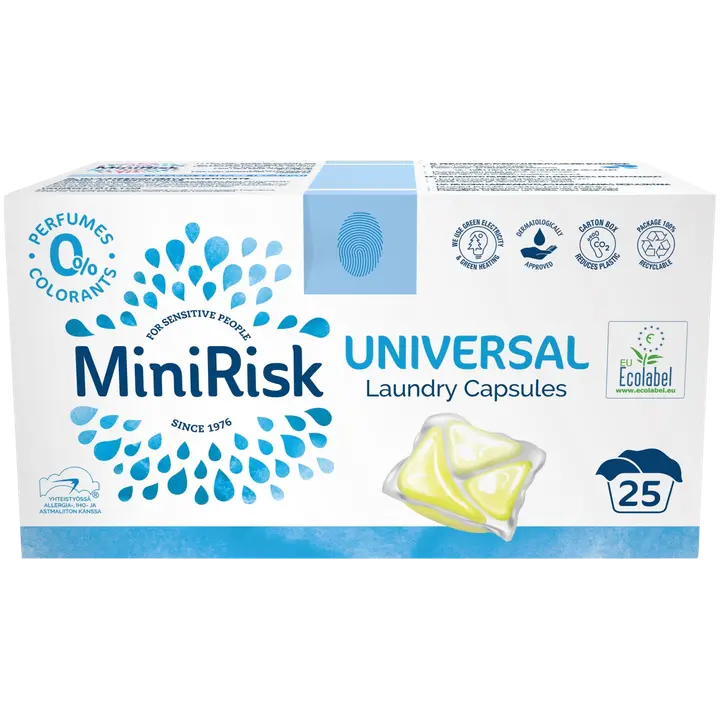 Mini Risk Universal pyykinpesukapseli 25 kpl