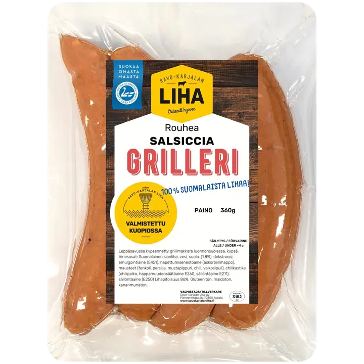 Savo-Karjalan Liha Oy Rouhea Salsiccia-grilleri 360g