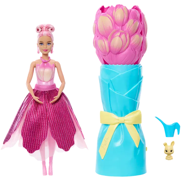 Barbie lilleline üllstusnukk roosa tulp