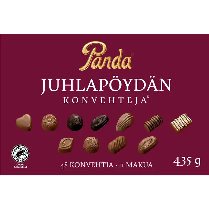 Panda Juhlapöydän suklaakonvehti 435g