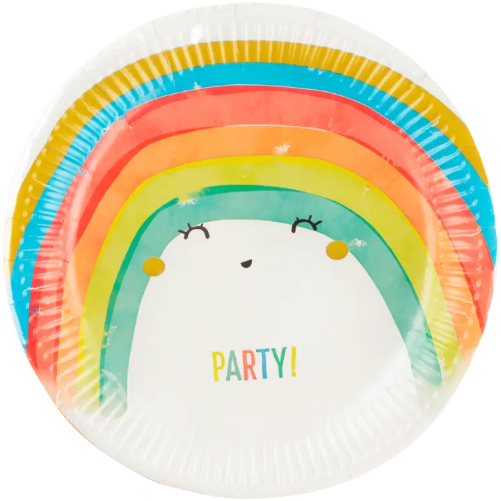 Procos Rainbow Party FSC paperilautaset next generation iso 23cm