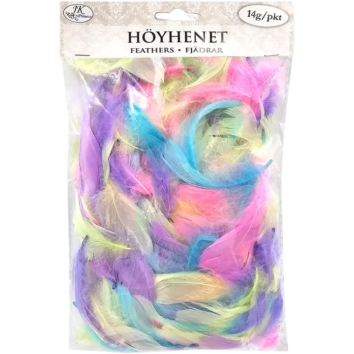 J.K. Primeco höyhenet pastellilajitelma