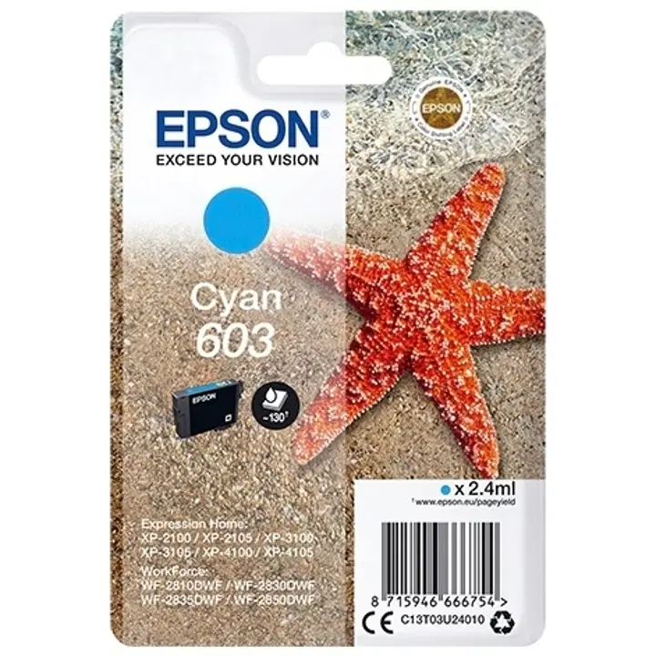 Epson 603 mustepatruuna syaani