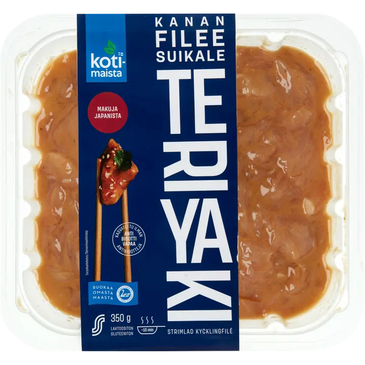 Kotimaista Kanan fileesuikale teriyaki 350g