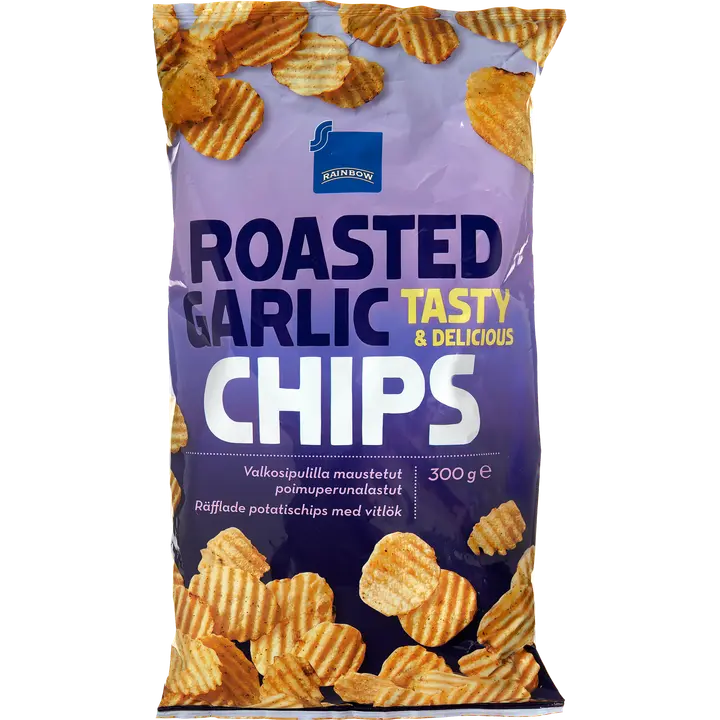 Rainbow Roasted Garlic perunalastut valkosipulimaustettu 300 g