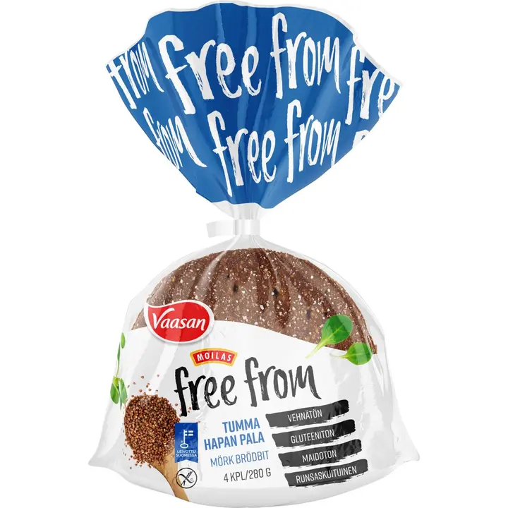 Vaasan Moilas Free From Tumma hapanpala 280g 4kpl gluteeniton