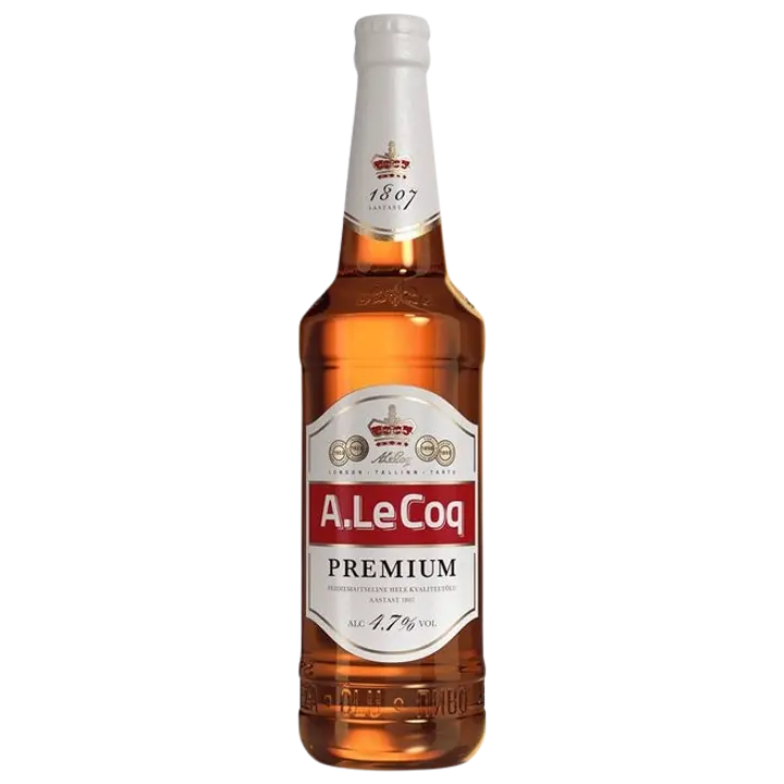 A. Le Coq Premium hele õlu 4,7%vol 500ml