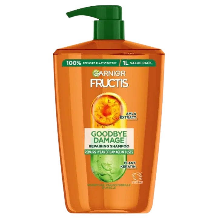 Garnier Fructis Damage Eraser -shampoo vaurioituneille hiuksille 1000 ml