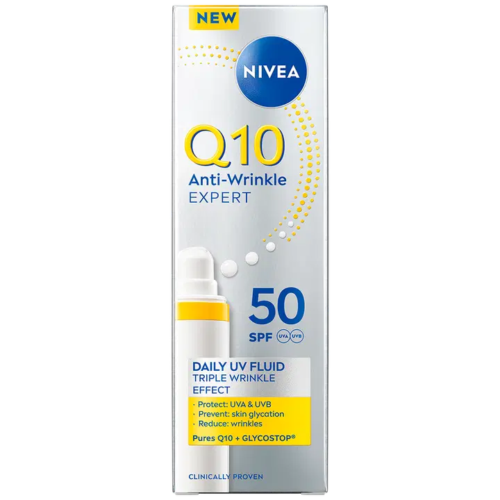 NIVEA 40ml Q10 Anti-Wrinkle Expert Daily UV Fluid SK50 -päivävoide