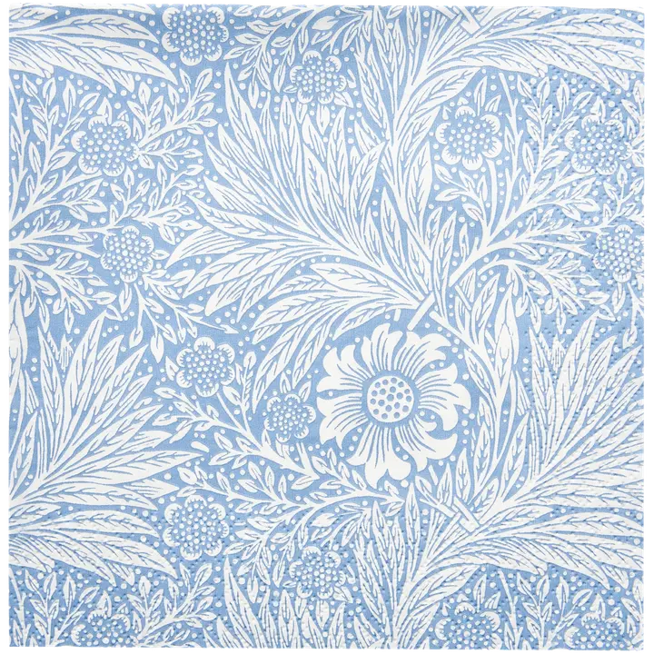 William Morris Marigold vaaleansininen lautasliina 20kpl/24cm